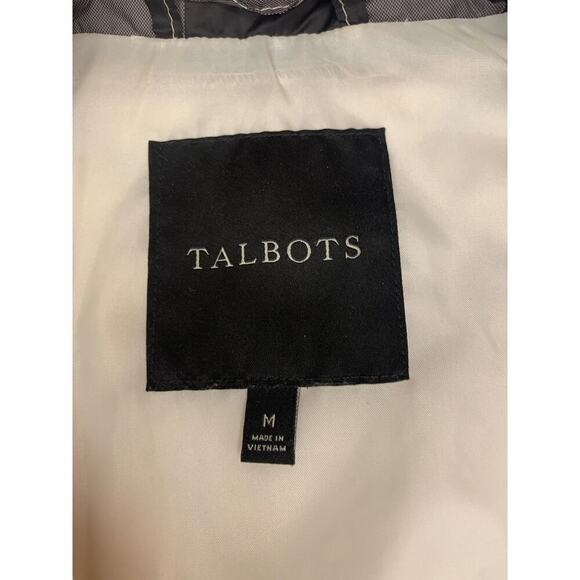 TALBOTS Women’s Plaid Down Quilted Puffer Vest / Size: Medium - Picture 2 of 12